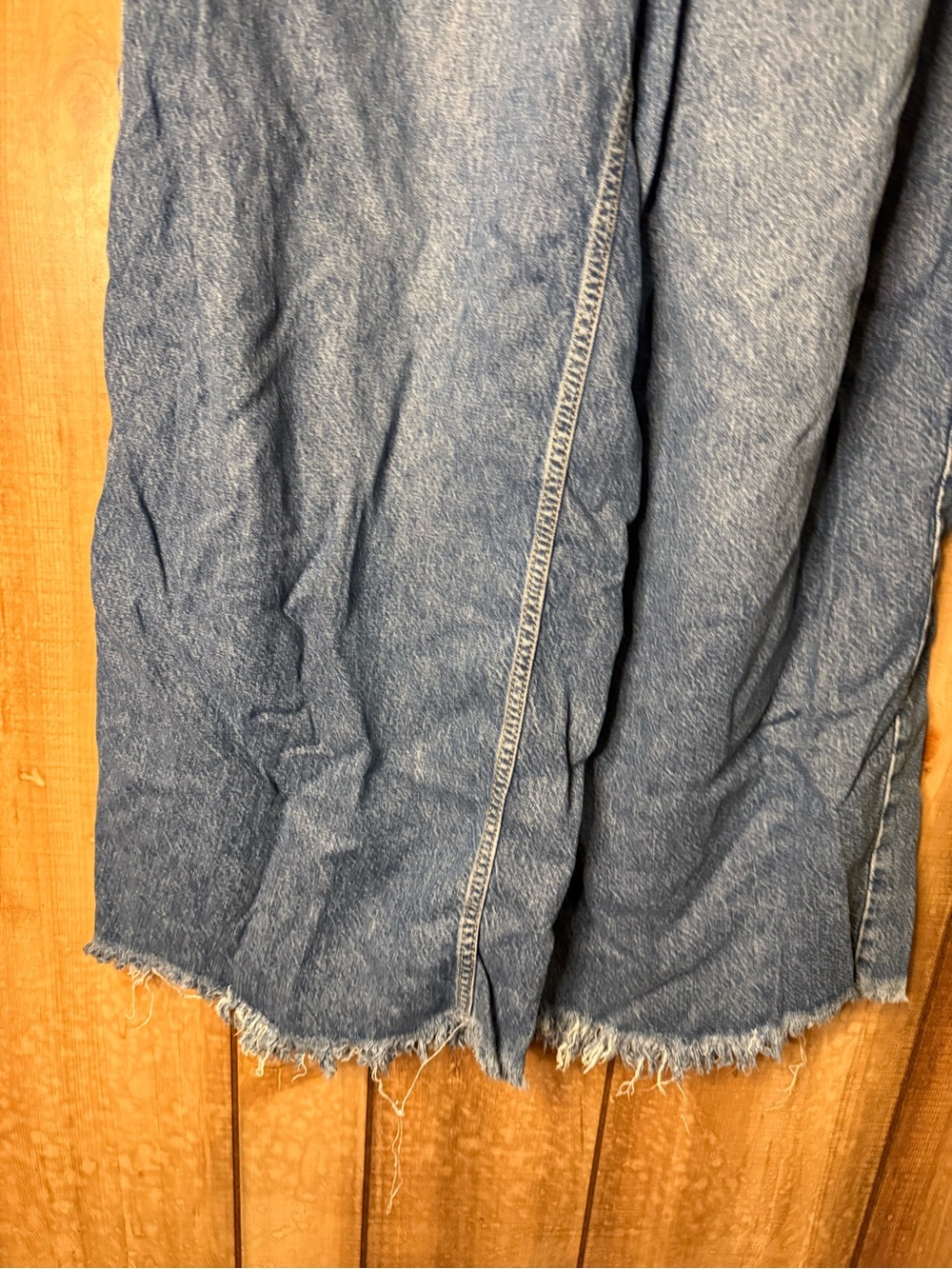 Free People "We The Free" Wide-Leg Jeans $148 Retail Raw Hem - Picture 5 of 14